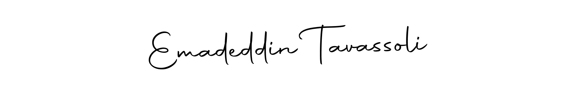 Use a signature maker to create a handwritten signature online. With this signature software, you can design (Autography-DOLnW) your own signature for name Emadeddin Tavassoli. Emadeddin Tavassoli signature style 10 images and pictures png