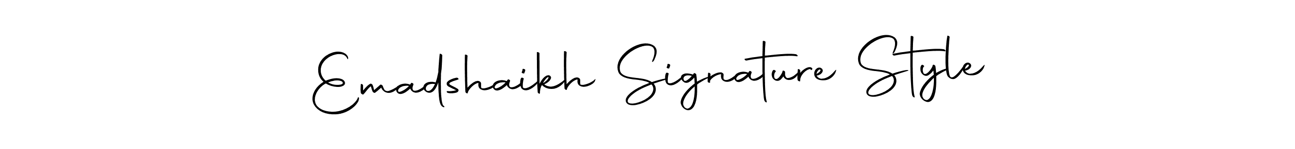 It looks lik you need a new signature style for name Emadshaikh Signature Style. Design unique handwritten (Autography-DOLnW) signature with our free signature maker in just a few clicks. Emadshaikh Signature Style signature style 10 images and pictures png