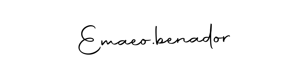 Create a beautiful signature design for name Emaeo.benador. With this signature (Autography-DOLnW) fonts, you can make a handwritten signature for free. Emaeo.benador signature style 10 images and pictures png