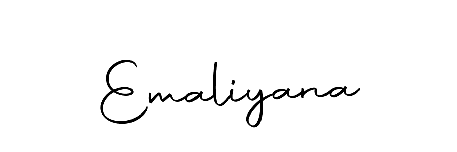 You can use this online signature creator to create a handwritten signature for the name Emaliyana. This is the best online autograph maker. Emaliyana signature style 10 images and pictures png
