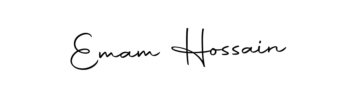 You should practise on your own different ways (Autography-DOLnW) to write your name (Emam Hossain) in signature. don't let someone else do it for you. Emam Hossain signature style 10 images and pictures png