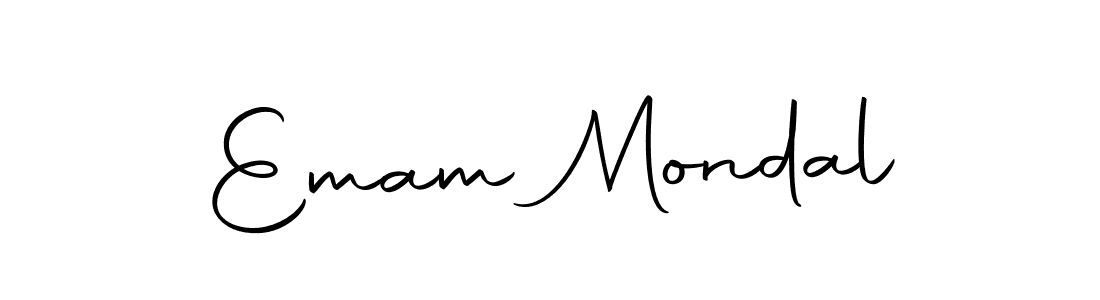 How to make Emam Mondal name signature. Use Autography-DOLnW style for creating short signs online. This is the latest handwritten sign. Emam Mondal signature style 10 images and pictures png