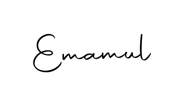 The best way (Autography-DOLnW) to make a short signature is to pick only two or three words in your name. The name Emamul include a total of six letters. For converting this name. Emamul signature style 10 images and pictures png