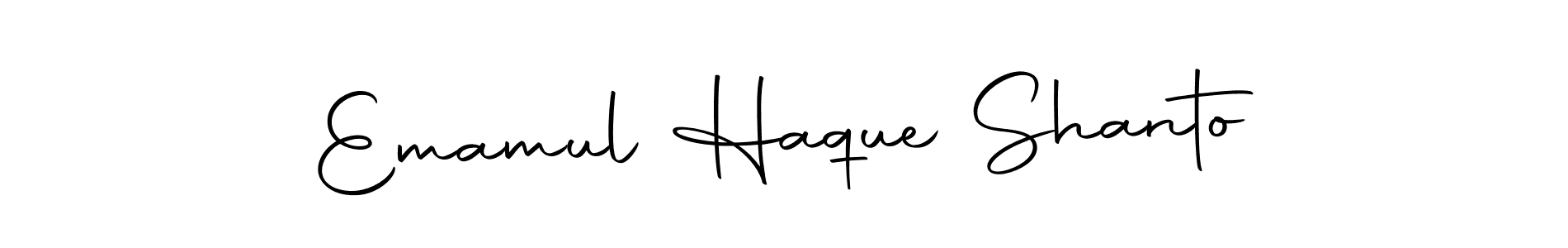 Use a signature maker to create a handwritten signature online. With this signature software, you can design (Autography-DOLnW) your own signature for name Emamul Haque Shanto. Emamul Haque Shanto signature style 10 images and pictures png