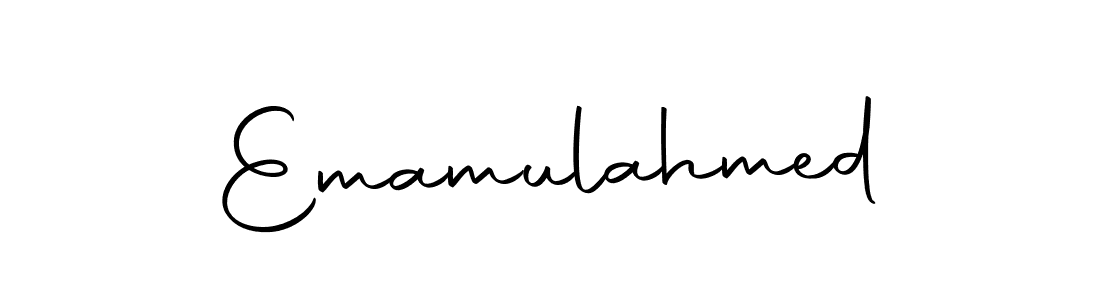 How to make Emamulahmed name signature. Use Autography-DOLnW style for creating short signs online. This is the latest handwritten sign. Emamulahmed signature style 10 images and pictures png