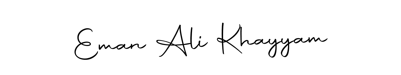 You should practise on your own different ways (Autography-DOLnW) to write your name (Eman Ali Khayyam) in signature. don't let someone else do it for you. Eman Ali Khayyam signature style 10 images and pictures png