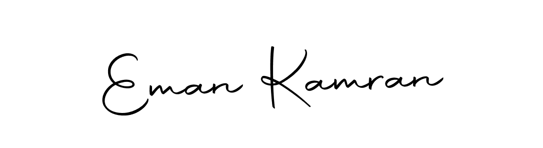 Use a signature maker to create a handwritten signature online. With this signature software, you can design (Autography-DOLnW) your own signature for name Eman Kamran. Eman Kamran signature style 10 images and pictures png