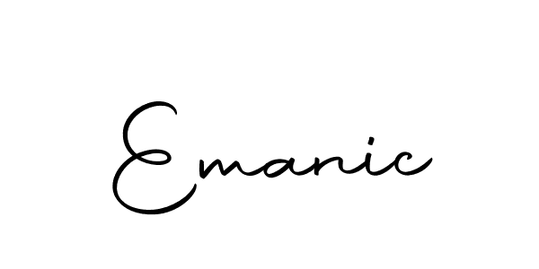 Use a signature maker to create a handwritten signature online. With this signature software, you can design (Autography-DOLnW) your own signature for name Emanic. Emanic signature style 10 images and pictures png