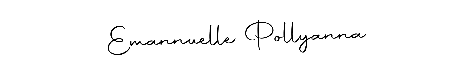 Use a signature maker to create a handwritten signature online. With this signature software, you can design (Autography-DOLnW) your own signature for name Emannuelle Pollyanna. Emannuelle Pollyanna signature style 10 images and pictures png