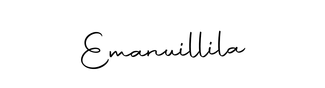 Make a beautiful signature design for name Emanuillila. With this signature (Autography-DOLnW) style, you can create a handwritten signature for free. Emanuillila signature style 10 images and pictures png