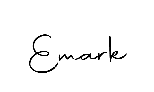 Use a signature maker to create a handwritten signature online. With this signature software, you can design (Autography-DOLnW) your own signature for name Emark. Emark signature style 10 images and pictures png