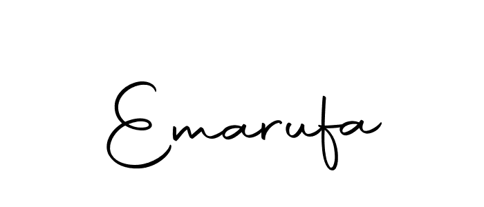 Also we have Emarufa name is the best signature style. Create professional handwritten signature collection using Autography-DOLnW autograph style. Emarufa signature style 10 images and pictures png