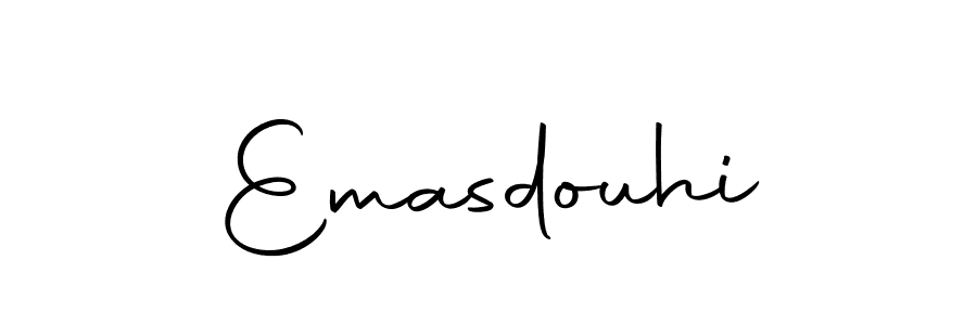 Use a signature maker to create a handwritten signature online. With this signature software, you can design (Autography-DOLnW) your own signature for name Emasdouhi. Emasdouhi signature style 10 images and pictures png