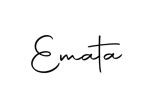 Use a signature maker to create a handwritten signature online. With this signature software, you can design (Autography-DOLnW) your own signature for name Emata. Emata signature style 10 images and pictures png