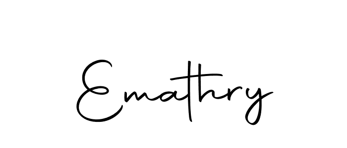 Create a beautiful signature design for name Emathry. With this signature (Autography-DOLnW) fonts, you can make a handwritten signature for free. Emathry signature style 10 images and pictures png