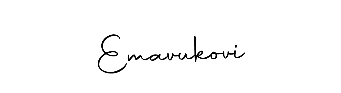 How to make EmavukoviĆ signature? Autography-DOLnW is a professional autograph style. Create handwritten signature for EmavukoviĆ name. EmavukoviĆ signature style 10 images and pictures png