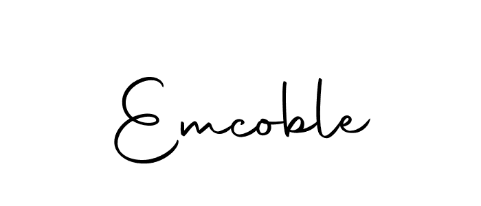 Design your own signature with our free online signature maker. With this signature software, you can create a handwritten (Autography-DOLnW) signature for name Emcoble. Emcoble signature style 10 images and pictures png