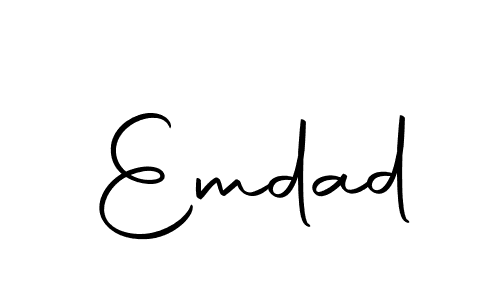 How to make Emdad signature? Autography-DOLnW is a professional autograph style. Create handwritten signature for Emdad name. Emdad signature style 10 images and pictures png