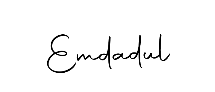 Make a beautiful signature design for name Emdadul. With this signature (Autography-DOLnW) style, you can create a handwritten signature for free. Emdadul signature style 10 images and pictures png
