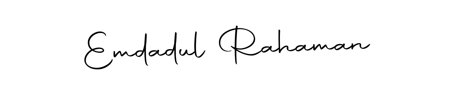 Also we have Emdadul Rahaman name is the best signature style. Create professional handwritten signature collection using Autography-DOLnW autograph style. Emdadul Rahaman signature style 10 images and pictures png