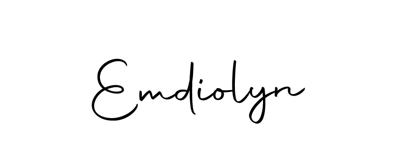 How to make Emdiolyn name signature. Use Autography-DOLnW style for creating short signs online. This is the latest handwritten sign. Emdiolyn signature style 10 images and pictures png