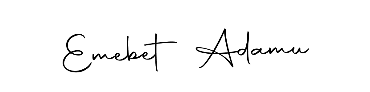 This is the best signature style for the Emebet Adamu name. Also you like these signature font (Autography-DOLnW). Mix name signature. Emebet Adamu signature style 10 images and pictures png