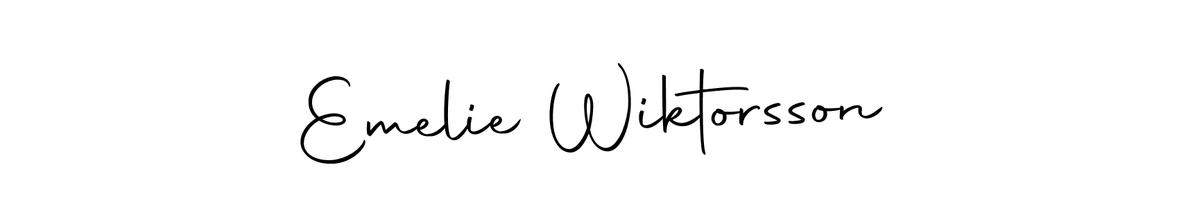 Autography-DOLnW is a professional signature style that is perfect for those who want to add a touch of class to their signature. It is also a great choice for those who want to make their signature more unique. Get Emelie Wiktorsson name to fancy signature for free. Emelie Wiktorsson signature style 10 images and pictures png