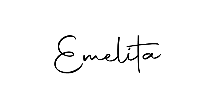 How to make Emelita signature? Autography-DOLnW is a professional autograph style. Create handwritten signature for Emelita name. Emelita signature style 10 images and pictures png
