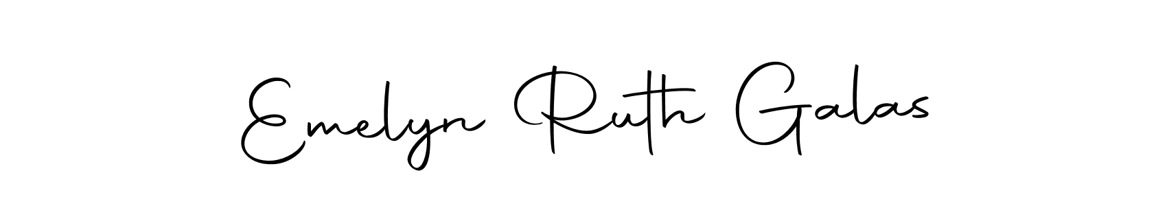 How to make Emelyn Ruth Galas name signature. Use Autography-DOLnW style for creating short signs online. This is the latest handwritten sign. Emelyn Ruth Galas signature style 10 images and pictures png