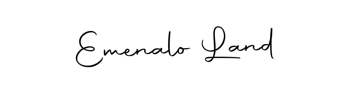 Emenalo Land stylish signature style. Best Handwritten Sign (Autography-DOLnW) for my name. Handwritten Signature Collection Ideas for my name Emenalo Land. Emenalo Land signature style 10 images and pictures png
