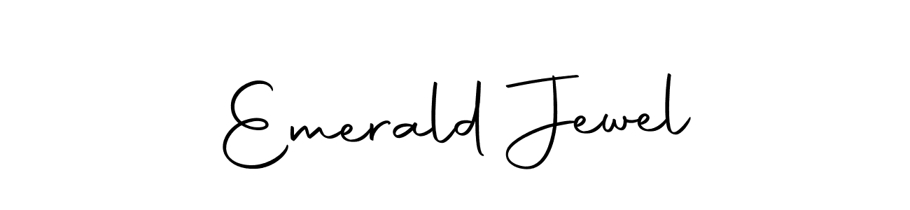 Create a beautiful signature design for name Emerald Jewel. With this signature (Autography-DOLnW) fonts, you can make a handwritten signature for free. Emerald Jewel signature style 10 images and pictures png