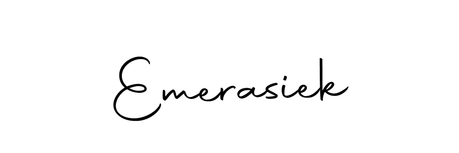 Use a signature maker to create a handwritten signature online. With this signature software, you can design (Autography-DOLnW) your own signature for name Emerasiek. Emerasiek signature style 10 images and pictures png