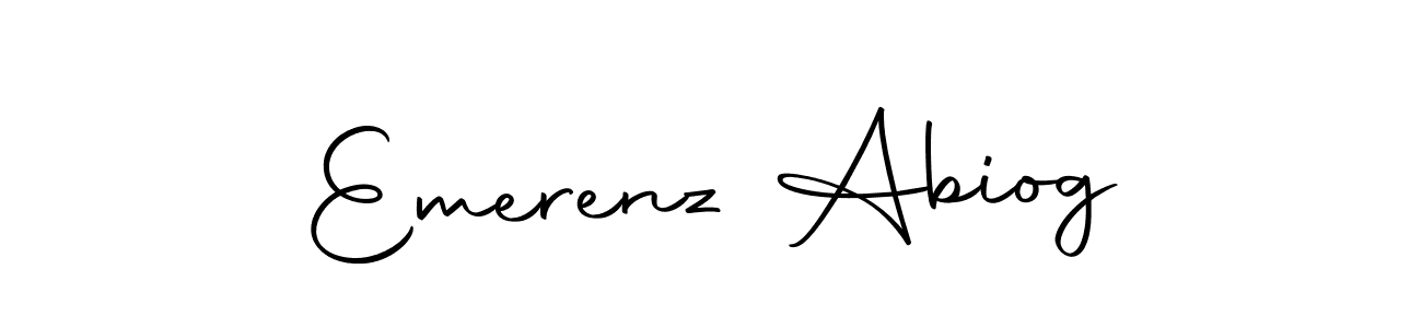 Autography-DOLnW is a professional signature style that is perfect for those who want to add a touch of class to their signature. It is also a great choice for those who want to make their signature more unique. Get Emerenz Abiog name to fancy signature for free. Emerenz Abiog signature style 10 images and pictures png