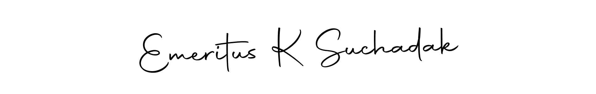 How to make Emeritus K Suchadak signature? Autography-DOLnW is a professional autograph style. Create handwritten signature for Emeritus K Suchadak name. Emeritus K Suchadak signature style 10 images and pictures png