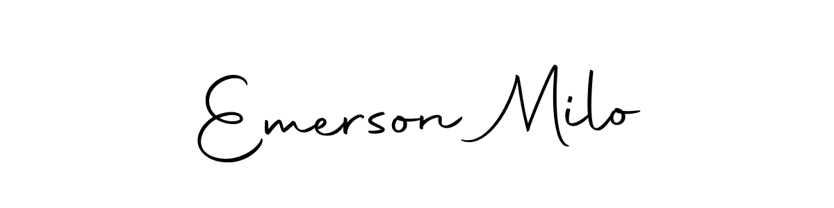 Also we have Emerson Milo name is the best signature style. Create professional handwritten signature collection using Autography-DOLnW autograph style. Emerson Milo signature style 10 images and pictures png