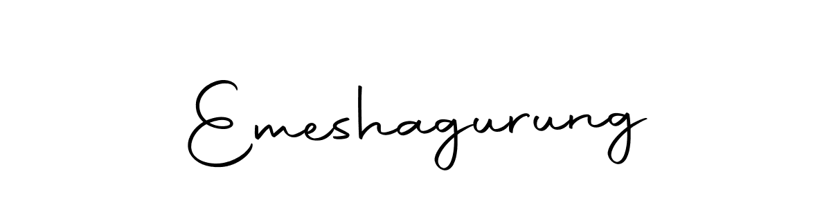 if you are searching for the best signature style for your name Emeshagurung. so please give up your signature search. here we have designed multiple signature styles  using Autography-DOLnW. Emeshagurung signature style 10 images and pictures png