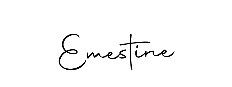 The best way (Autography-DOLnW) to make a short signature is to pick only two or three words in your name. The name Emestine include a total of six letters. For converting this name. Emestine signature style 10 images and pictures png