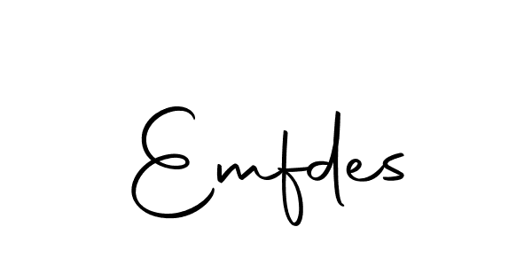 Make a beautiful signature design for name Emfdes. Use this online signature maker to create a handwritten signature for free. Emfdes signature style 10 images and pictures png