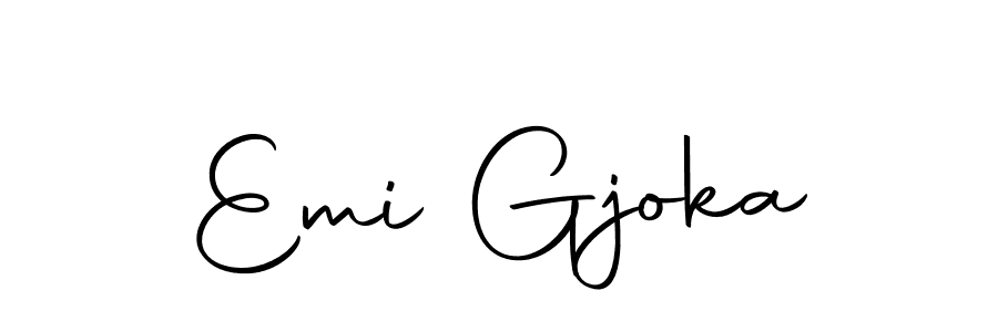 It looks lik you need a new signature style for name Emi Gjoka. Design unique handwritten (Autography-DOLnW) signature with our free signature maker in just a few clicks. Emi Gjoka signature style 10 images and pictures png