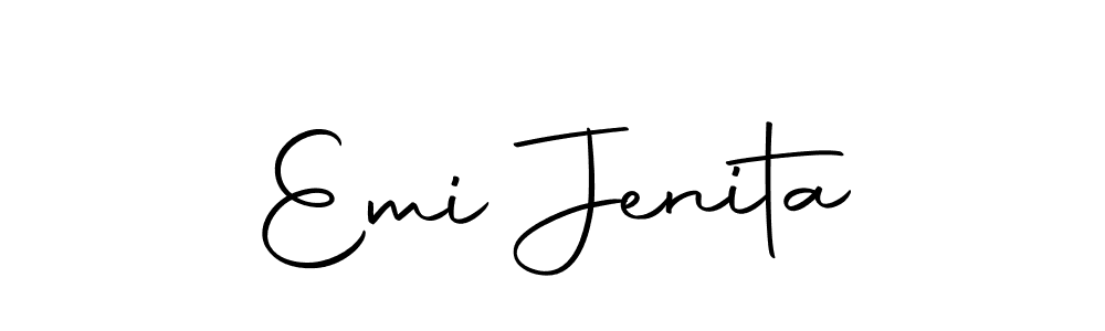 Make a short Emi Jenita signature style. Manage your documents anywhere anytime using Autography-DOLnW. Create and add eSignatures, submit forms, share and send files easily. Emi Jenita signature style 10 images and pictures png