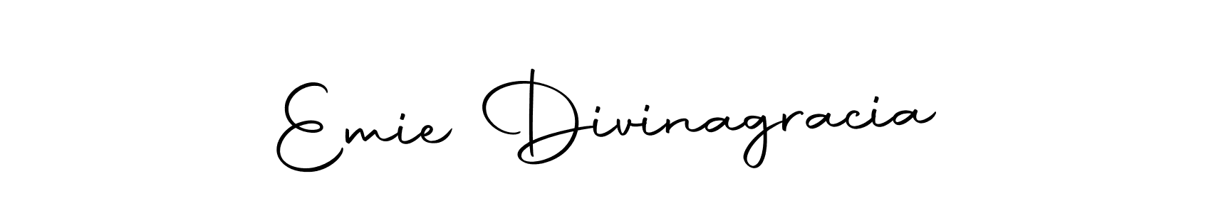 Create a beautiful signature design for name Emie Divinagracia. With this signature (Autography-DOLnW) fonts, you can make a handwritten signature for free. Emie Divinagracia signature style 10 images and pictures png