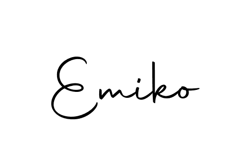 The best way (Autography-DOLnW) to make a short signature is to pick only two or three words in your name. The name Emiko include a total of six letters. For converting this name. Emiko signature style 10 images and pictures png
