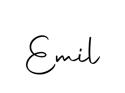 Use a signature maker to create a handwritten signature online. With this signature software, you can design (Autography-DOLnW) your own signature for name Emil. Emil signature style 10 images and pictures png