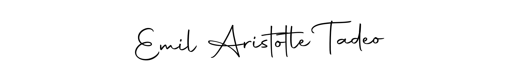 You can use this online signature creator to create a handwritten signature for the name Emil Aristotle Tadeo. This is the best online autograph maker. Emil Aristotle Tadeo signature style 10 images and pictures png