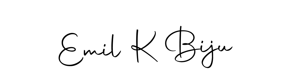 It looks lik you need a new signature style for name Emil K Biju. Design unique handwritten (Autography-DOLnW) signature with our free signature maker in just a few clicks. Emil K Biju signature style 10 images and pictures png