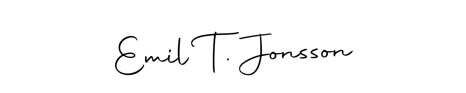 Make a short Emil T. Jonsson signature style. Manage your documents anywhere anytime using Autography-DOLnW. Create and add eSignatures, submit forms, share and send files easily. Emil T. Jonsson signature style 10 images and pictures png