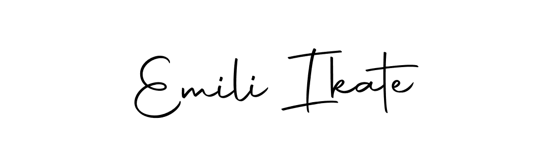 Emili Ikate stylish signature style. Best Handwritten Sign (Autography-DOLnW) for my name. Handwritten Signature Collection Ideas for my name Emili Ikate. Emili Ikate signature style 10 images and pictures png