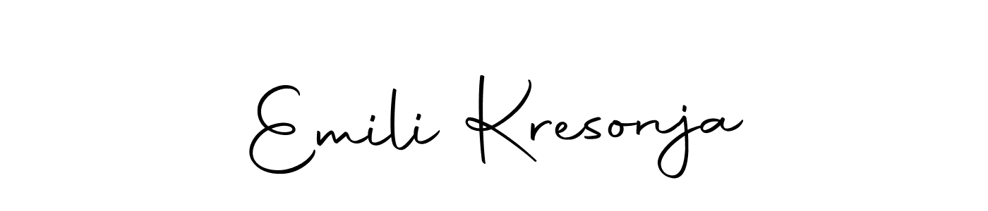 Make a beautiful signature design for name Emili Kresonja. Use this online signature maker to create a handwritten signature for free. Emili Kresonja signature style 10 images and pictures png