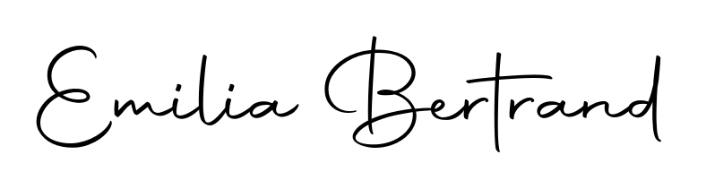 Download transparent PNG signature for name Emilia Bertrand styled with Autography-DOLnW font. Ready to paste directly into PDF and Word agreements. Emilia Bertrand signature style 10 images and pictures png