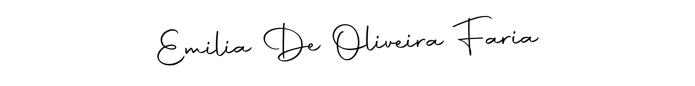 Autography-DOLnW is a professional signature style that is perfect for those who want to add a touch of class to their signature. It is also a great choice for those who want to make their signature more unique. Get Emilia De Oliveira Faria name to fancy signature for free. Emilia De Oliveira Faria signature style 10 images and pictures png